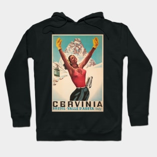 Cervinia, Breuil - Valle d'Aosta ,Italy, Ski Poster Hoodie